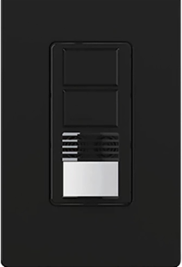 Maestro Dual Circuit Motion Sensor Switch, 6A Lighting Load, 400 ft2 Minor Coverage, Black