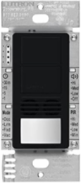 Maestro Dual Circuit Motion Sensor Switch, 6A Lighting Load, 400 ft² Minor Coverage, Black