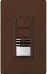 Maestro Dual Circuit Motion Sensor Switch 6A, 180-Degree Field of View, Brown