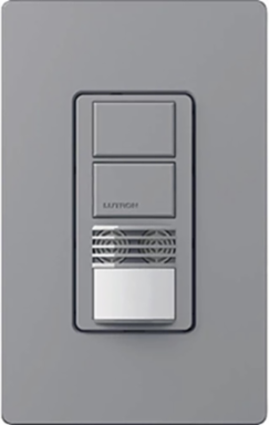 Maestro Dual Circuit Motion Sensor Switch, 6A, 180 Field of View, Gray