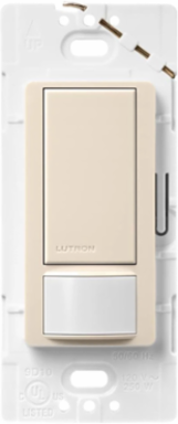 Maestro 2A Motion Sensor Switch, 180-Degree Detection, Light Almond Finish