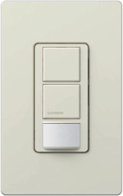 Maestro Dual Circuit Motion Sensor Switch 6A, 900 sq ft Coverage, PIR, Gloss Finish
