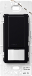 Maestro 6A Dual Voltage Motion Sensor Switch, 180-Degree Coverage, Glossy Black