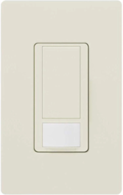 Maestro Vacancy Sensor Switch, 5A for Lighting, 180-Degree Field of View, Light Almond