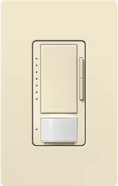Maestro 0-10V Motion Sensor Dimmer, 8A Load, Almond Finish