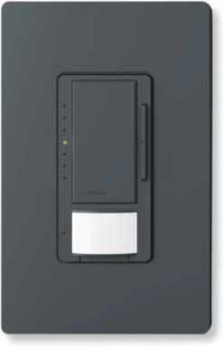 0-10V Motion Sensor Dimmer Switch, 8A Load, Satin Finish, 180 PIR Detection