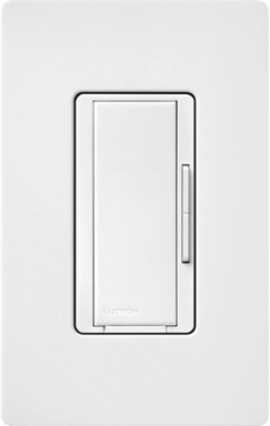 Maestro Companion Dimmer Switch, 1 Pole, Satin Finish, 120V, Snow Color