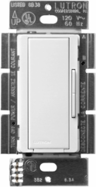 Maestro Companion Dimmer Switch, 1 Pole, Satin Finish, 120V, Snow Color