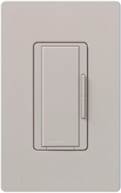 Maestro Companion Dimmer Switch - 120V, Satin Finish, Plastic/Metal, Taupe