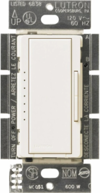 Maestro Digital Fade Dimmer, 600W, Multi-Location, Biscuit Color
