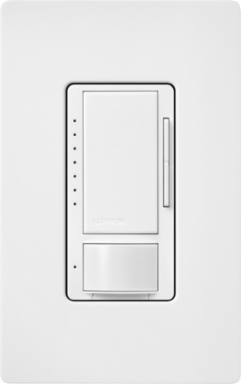 Maestro LED+ Motion Sensor Dimmer Switch, 150W LED/600W Incandescent, Snow