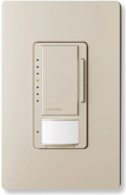 Maestro LED+ Motion Sensor Dimmer Switch, 150W LED, 600W Incandescent, Taupe