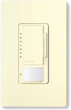 Maestro LED+ Vacancy Sensor Dimmer, 150W LED/600W Incandescent, 180 FOV