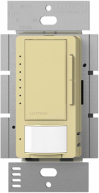 Maestro LED+ Vacancy Sensor Dimmer Switch 150W, Ivory, 180-Degree Field of View