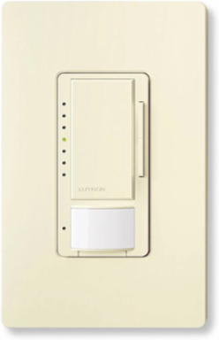 Maestro LED+ Vacancy Sensor Dimmer, 150W LED/600W Incandescent, PIR 180  Field