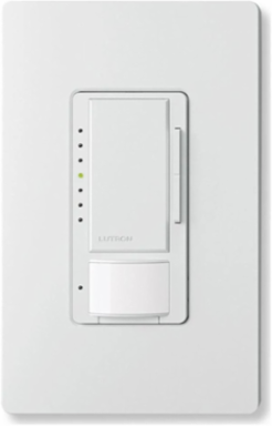 Maestro LED+ Vacancy Sensor Dimmer Switch, 150W LED/600W Incandescent, 180 Detection