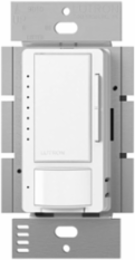 Maestro LED+ Vacancy Sensor Dimmer Switch, 150W LED/600W Incandescent, Snow Finish