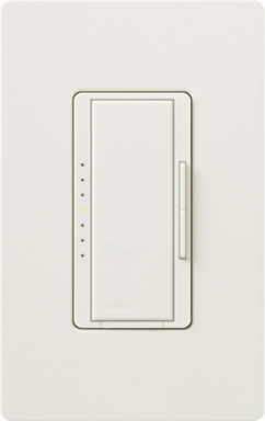 Maestro Dimmer 1000W 800W Magnetic Low-Voltage Satin Finish Biscuit