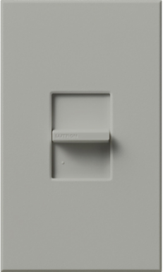 Nova T Linear Slide Switch - Gray Finish, 1 Pole, 20 Amp, 120V/277V, 4.56 x 2.65 Inch