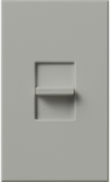 Nova T Linear Slide Switch - Gray Finish, 1 Pole, 20 Amp, 120V/277V, 4.56 x 2.65 Inch