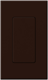 NOVA T Blank Insert - Brown, Matte Plastic, Surface Mount