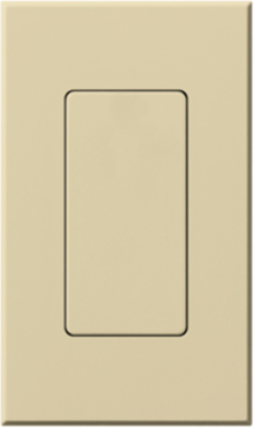 Nova T Blank Insert Wallplate - Ivory, Matte Finish, Surface Mount, Plastic