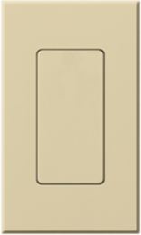 Nova T Blank Insert Wallplate - Ivory, Matte Finish, Surface Mount, Plastic