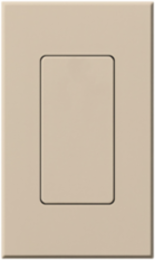 Nova T Blank Insert Taupe, Matte Plastic, Surface Mounting