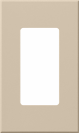 Architectural 1-Gang Wallplate, Taupe, 2.75 Inch x 4.56 Inch, Matte Finish