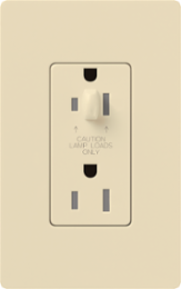 Tamper Resistant Half Dimming Receptacle 15A, 125V, Beige, 4.56 Inch
