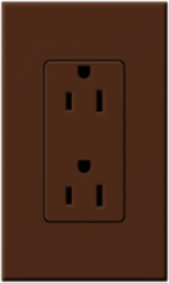 Sienna Duplex Receptacle 125V, 15A, 4.56 x 2.75 Inch, Plastic/Metal