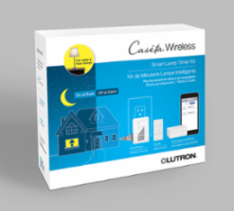 Caseta Wireless Smart Lamp Timer Kit with Plug-in Dimmer, 100W LED/300W Incandescent