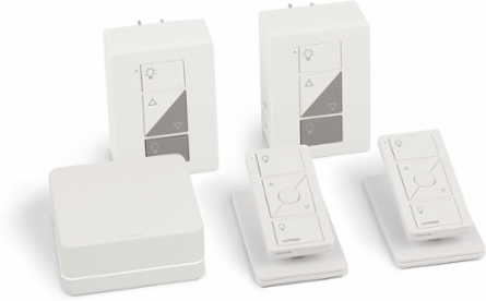 Caseta Smart Bridge Kit with 2 Wireless Plug-in Lamp Dimmers, 100/300 W Control