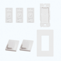 Wireless In-Wall Dimmer Kit with Pico Remote, 600W, for LED/CFL/Incandescent