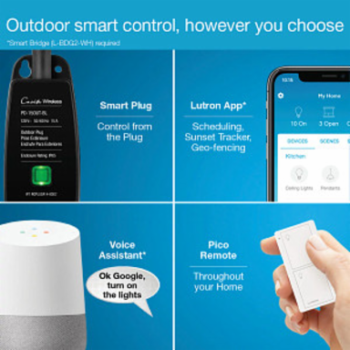 Weatherproof Outdoor Smart Plug, IP65 Rated, 120V, -4 to 122 F Temperature Range