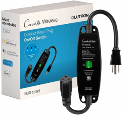Weatherproof Outdoor Smart Plug, IP65 Rated, 120V, -4 to 122 F Temperature Range