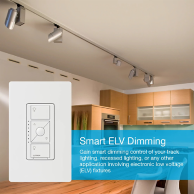 Caseta ELV+ Smart Dimmer 250W LED, 500W Incandescent, Ivory