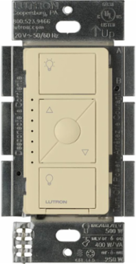 Caseta ELV+ Smart Dimmer 250W LED, 500W Incandescent, Ivory
