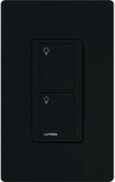 Caseta Wireless Smart Switch Pro, 5A Lighting / 3A Fan, 120/277V, Black, Gloss Finish