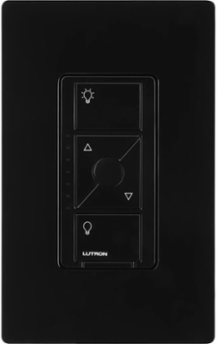 Caseta Wireless 6A Smart In-Wall Switch, Black Finish, Glossy