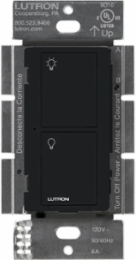 Caseta Wireless 6A Smart In-Wall Switch, Black Finish, Glossy