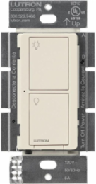 Caseta Smart Switch 6A Lighting Control, Light Almond Finish, 3-Way Capability