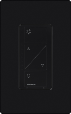 Caseta Wireless Dimmer Switch Black, 4.69 x 2.94 Inch, 150W LED/600W Incandescent