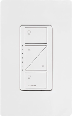 Caseta Wireless Smart Dimmer Switch 150W LED, 600W Incandescent, White