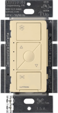 Caseta Smart Fan Speed Controller, 600 W, Wireless, Ivory Finish