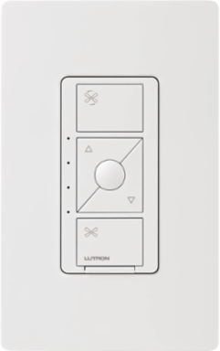 Caseta Smart Fan Speed Control, Wireless, Controls 1 Ceiling Fan up to 1.5A