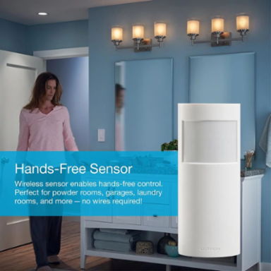 Caseta Motion Sensor, 180° Field of View, 60 ft Range, 10 Year Battery Life