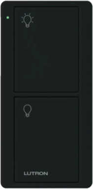 2-Button Pico Smart Remote Black, Wireless Control, 2.6 Inch Length, Gloss Finish