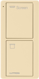 Pico Wireless Remote Control - 2 Buttons, Gloss Ivory Finish, 2.6 Inch Long