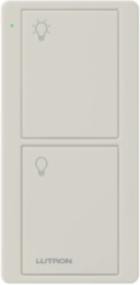 Wireless Remote Control with 2 Buttons, Light Almond, 2.6 Inch Length